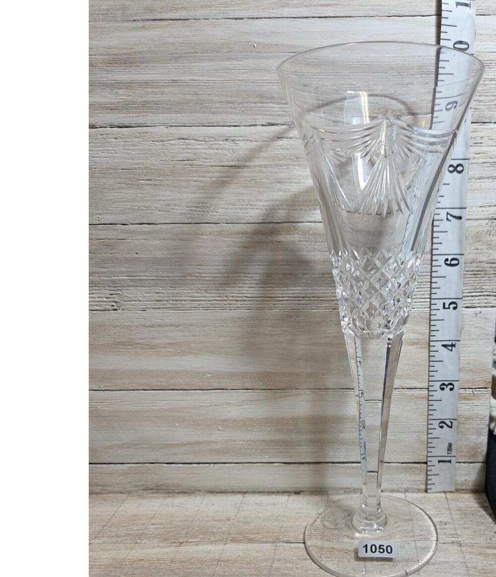 "Waterford Millennium Peace Champagne Flute, January 1st,2000 Crystal9.25